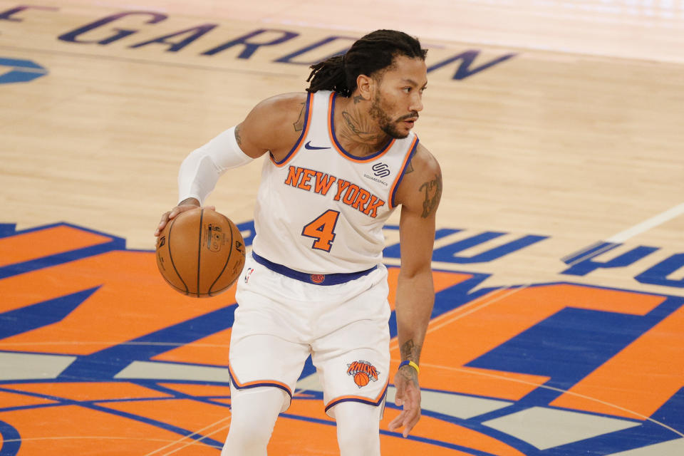 Derrick Rose of the New York Knicks