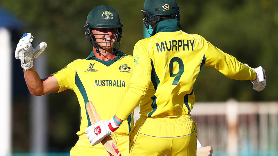 Connor Sully and Todd Murphy, pictured here celebrating the victory at the Under-19 World Cup.