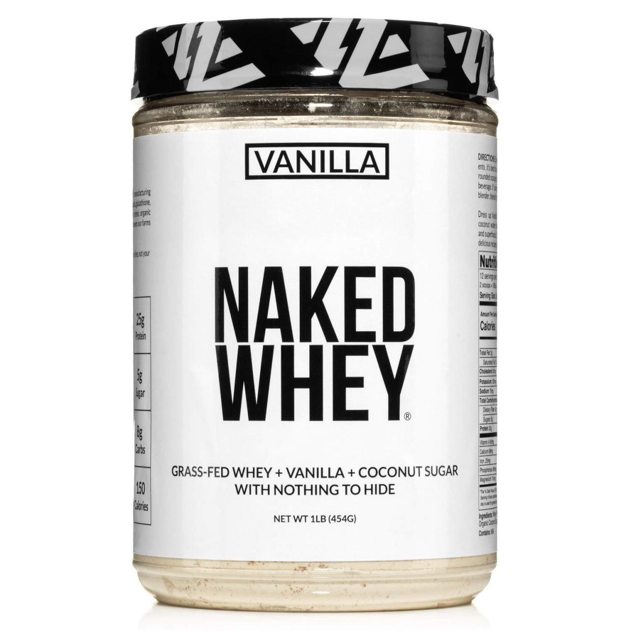 <p>Naked Whey</p><p>amazon.com</p><p>$23.99</p><p><a href="https://www.amazon.com/dp/B0787RNSPQ?tag=syn-yahoo-20&ascsubtag=%5Bartid%7C2141.a.20440938%5Bsrc%7Cyahoo-us" rel="nofollow noopener" target="_blank" data-ylk="slk:Shop Now;elm:context_link;itc:0;sec:content-canvas" class="link rapid-noclick-resp">Shop Now</a></p><span class="copyright">Amazon</span>