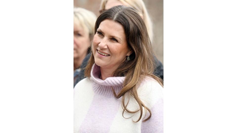 Princess Martha at her daughter's exhibition opening