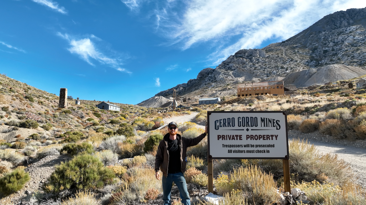 Brent Underwood bought the old mining town of Cerro Gordo in 2018. - Copyright: Brent Underwood