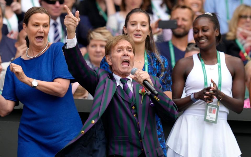 Cliff Richard received a mixed reaction to his performance during the centenary celebration - Kirsty Wigglesworth 