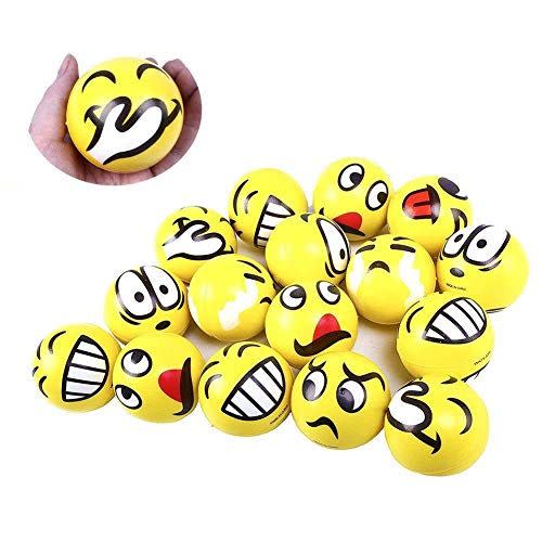 12) 24 PCS Face Stress Balls