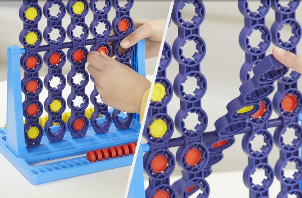 updated connect four game with yellow and red checkers