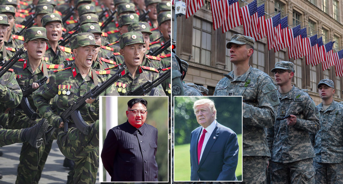 The military might of North Korea and the United states are vastly different (Rex)