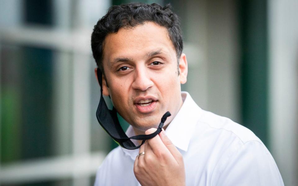 Scottish Labour leader Anas Sarwar during a visit to the Scottish Power Training Centre in Cumbernauld  - Jane Barlow/PA