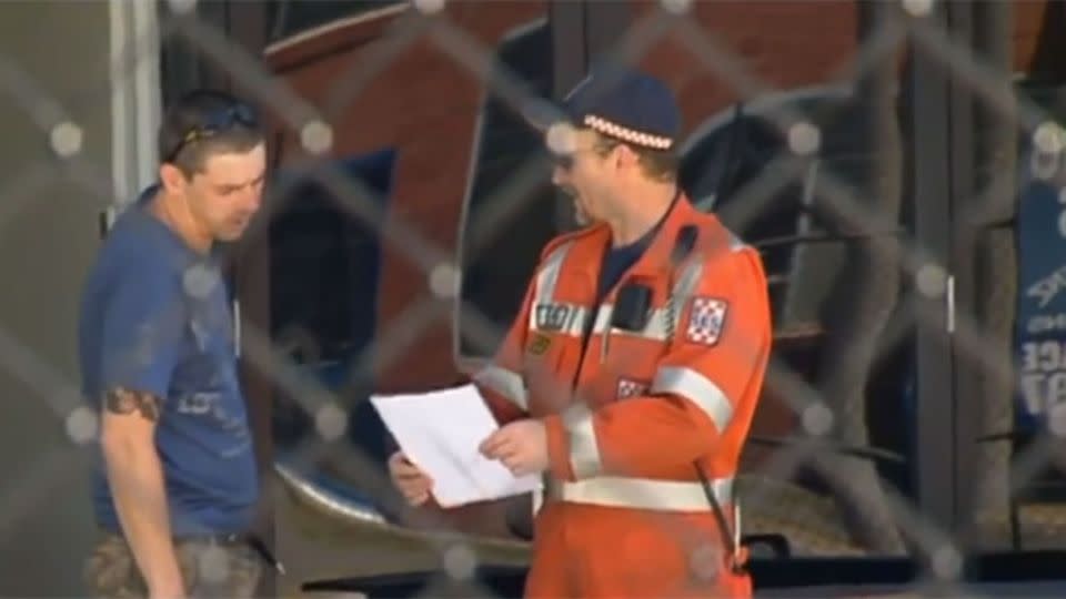 SES workers have been searching for Mr Robbins. Photo: 7 News