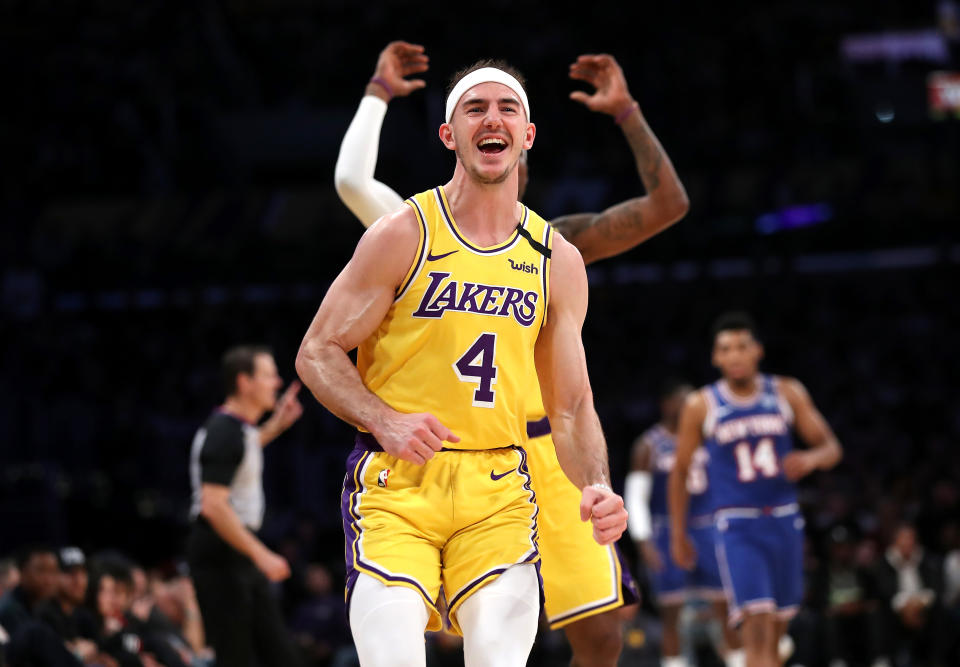 Los Angeles Lakers guard Alex Caruso has earned the "GOAT" nickname from LeBron James.