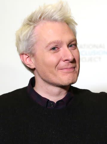 <p>Walter McBride/Getty</p> Clay Aiken attends the Broadway preview photo call for "Ruben & Clay's First Annual Christmas Carol Family Fun Pageant" on November 15, 2018 in New York City.