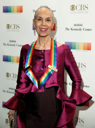 Kennedy Center Honoree dancer and choreographer Carmen de Lavallade arrives for the Kennedy Center Honors in Washington, U.S., December 3, 2017. REUTERS/Joshua Roberts