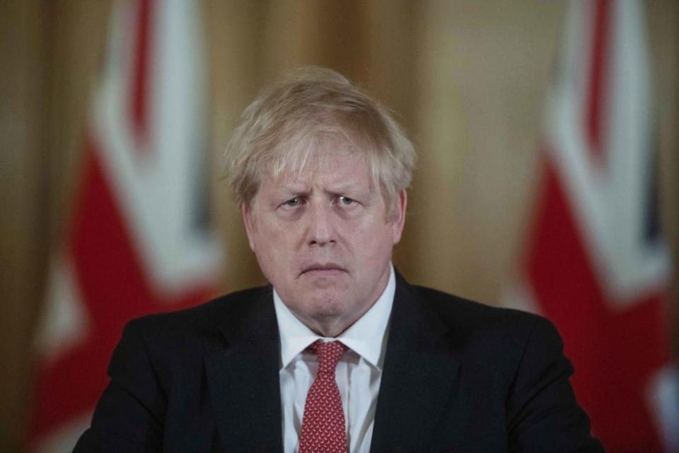Boris Johnson addresing the UK people and implementing a restrictive lockdown for the nation. Source: Getty