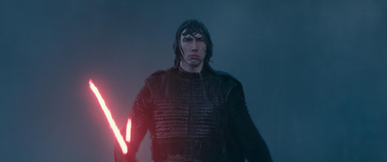 Adam Driver is Kylo Ren in STAR WARS: THE RISE OF SKYWALKER