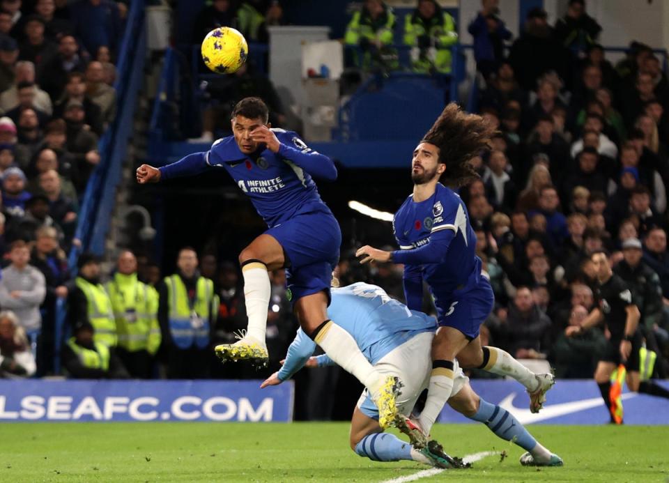 Cucurella was ruled to have fouled Haaland for the opening penalty (Getty Images)