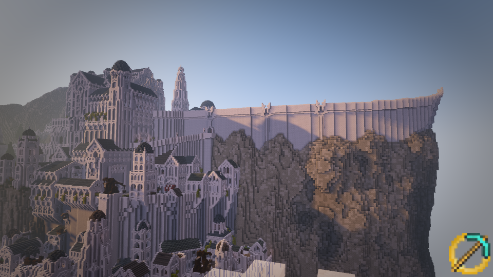 The Minas Tirith build is truly epic (Minecraft Middle-Earth)