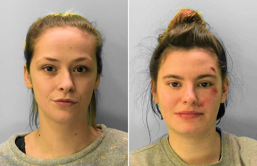 Robinson and Meadows were both jailed for their actions when police broke up a lockdown party. (Sussex Police)