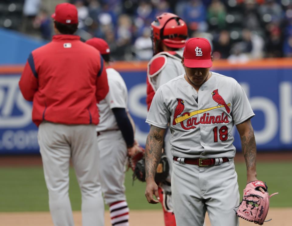 It’s been a mixed bag for the Cardinals to open the 2018 season. (AP Photo/Frank Franklin II)