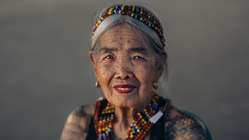 Portrait of Whang-Od dressed in traditional Butbut attire. - Courtesy Emmett Sparling