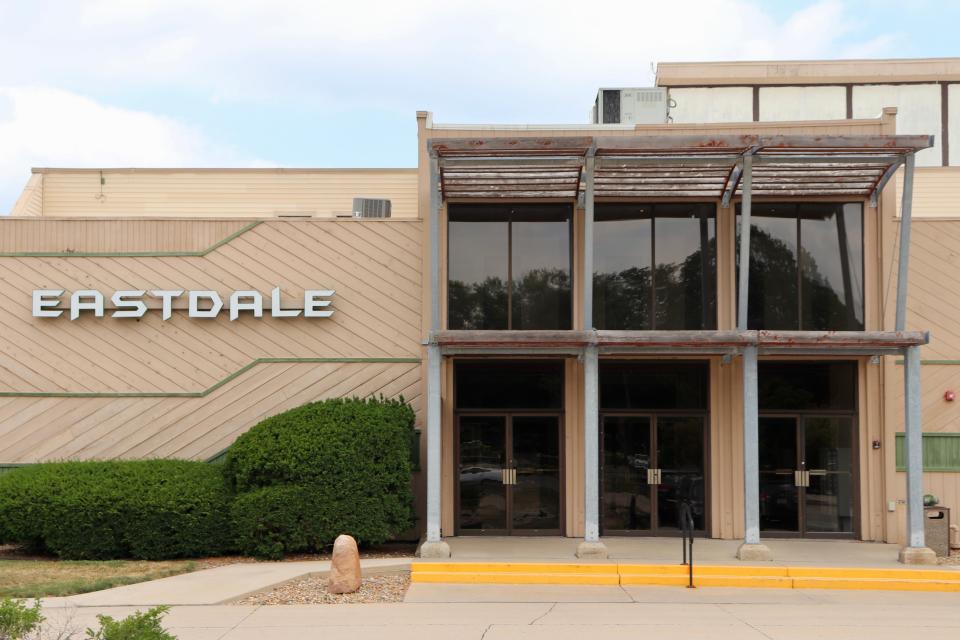 A general view of the Eastdale Plaza, home to the previous Iowa City DMV facility, on Wednesday, July 26, 2023. The Iowa DOT announced on July 21 that the location would move to Coralville just ten days before the new facility was opened on July 31.