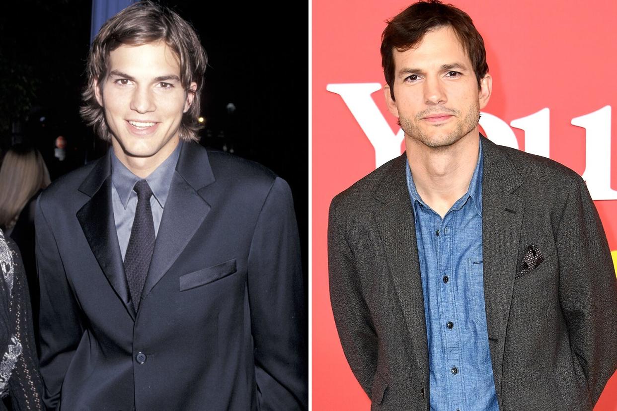 Ashton Kutcher, young/old