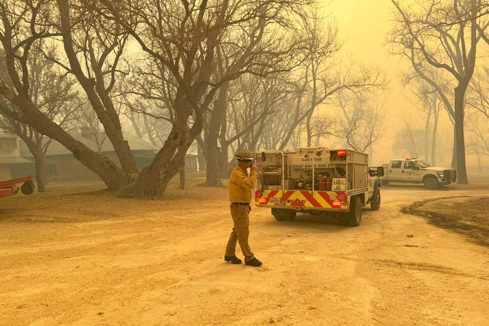 haze  (Flower Mound Fire Department via AP)