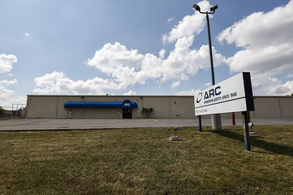 FILE - An ARC Automotive, Inc. manufacturing facility is seen Friday, Sept. 8, 2023, in Knoxville, Tenn. The U.S. government appears poised to order a massive recall of millions of air bag inflators due to a manufacturing flaw that could send metal shrapnel rocketing through a car interior. The National Highway Traffic Safety Administration (NHTSA) held a public hearing Thursday, Oct. 5, to field commentary and testimony on air bags made by ARC Automotive Inc, which supplies the devices to several major auto companies. (AP Photo/Wade Payne, File)