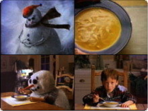 Screenshot from the Campbell's soup commercial