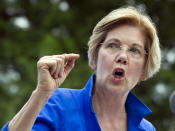 Nicht nur die Herren der Schöpfung bereiten sich auf den kommenden Wahlkampf vor, auch die demokratische Senatorin Elizabeth Warren hätte Potenzial als Trump-Nachfolgerin. (Bild-Copyright: Cliff Owen/AP Photo)