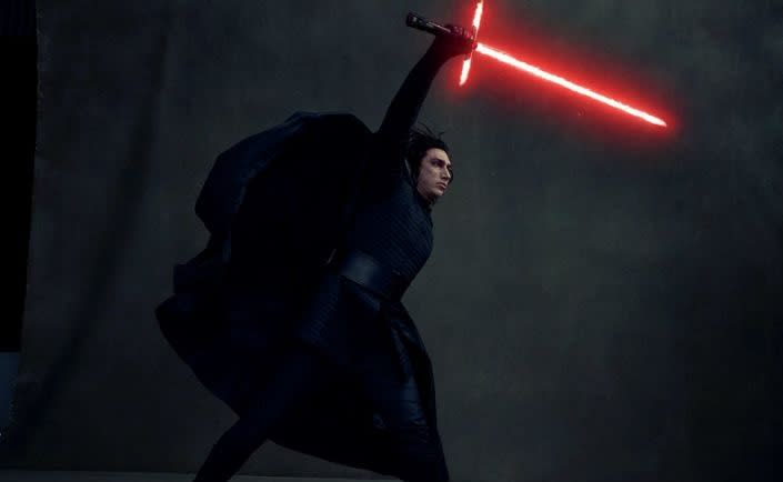 Adam Driver as Kylo Ren (credit: Annie Liebovitz for Vanity Fair)