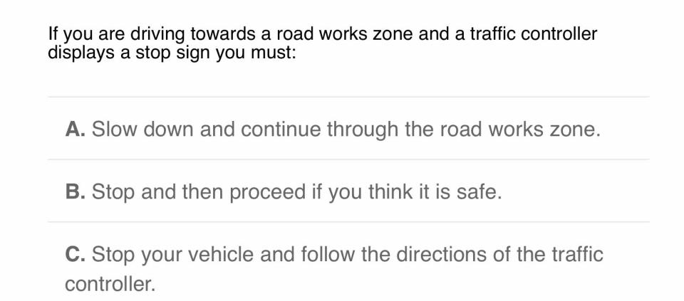 RMS question on roadworks.