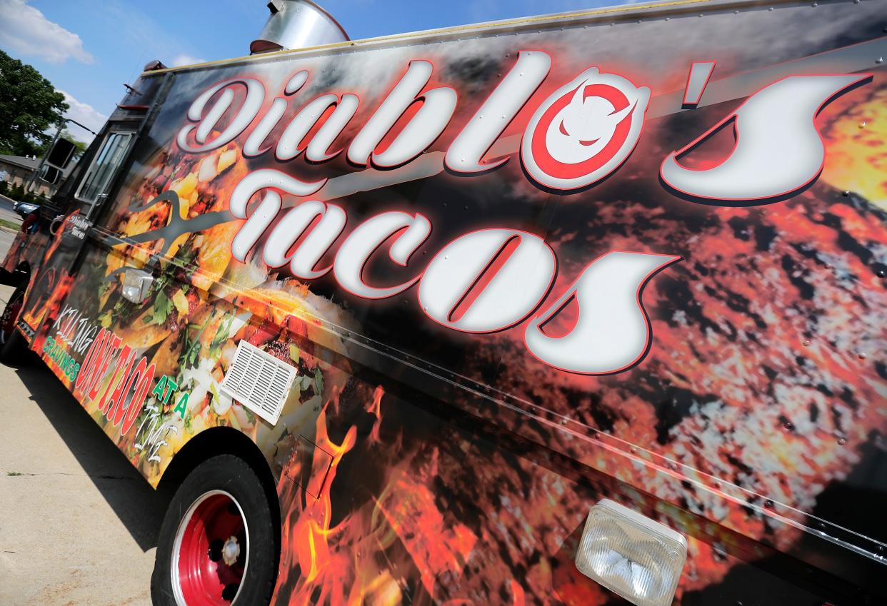 The Diablo's Taco Truck is shown Friday in Appleton. The food truck is one of 31 that are part of the Fox Valley Food Truck Association and one of seven in the area that have proven to be popular this summer.