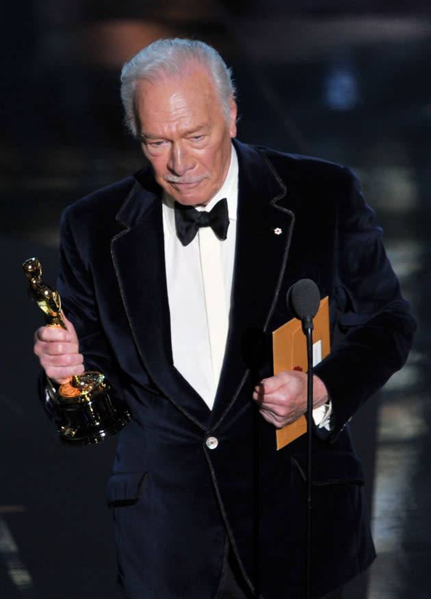 <b>Oscars 2012: The winners </b><br><br> <b>Christopher Plummer</b> won Best Supporting Actor for his role as Hal Fields in ‘Beginners’.<br><br><b>[Related gallery:</b> <a href="http://uk.movies.yahoo.com/photos/oscars-2012-red-carpet-photos-1330099441-slideshow/" data-ylk="slk:All the red carpet photos;elm:context_link;itc:0;sec:content-canvas;outcm:mb_qualified_link;_E:mb_qualified_link;ct:story;" class="link  yahoo-link">All the red carpet photos</a> <b>]</b>