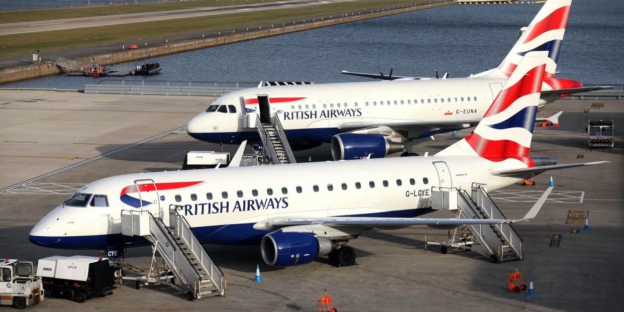 British Airways Embraer Airbus