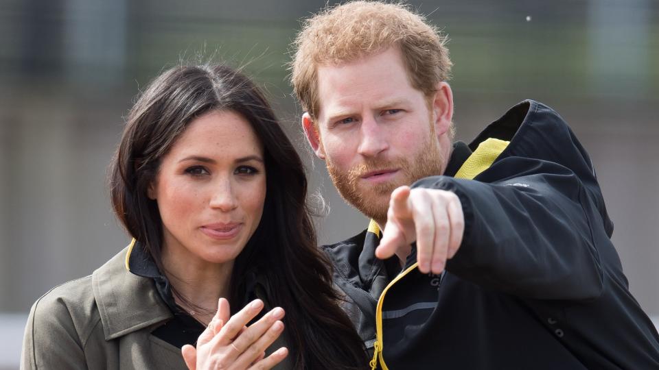 <p> This one isn't particularly goofy, but it's amusing for anyone who has ever had to feign interest in the hobbies of their loved ones. </p> <p> Dare we say, there's almost an element of mansplaining going on as Harry seems to be pointing out all the intricacies of an event taking place at the Invictus Games in Sydney in 2018. It was Meghan's first time joining the games with her husband-to-be, so we're loving the intense concentration being shown... even if there is a hint that not a lot of it is making sense. </p>