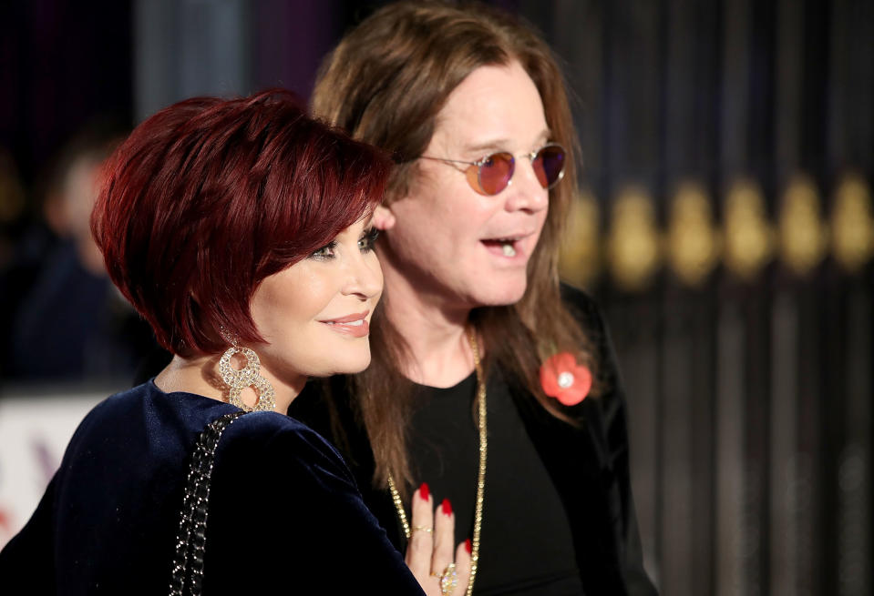 LONDON, ENGLAND - OCTOBER 30:  Ozzy and Sharon Osbourne attend the Pride Of Britain Awards at Grosvenor House, on October 30, 2017 in London, England.  (Photo by Mike Marsland/Mike Marsland/WireImage)