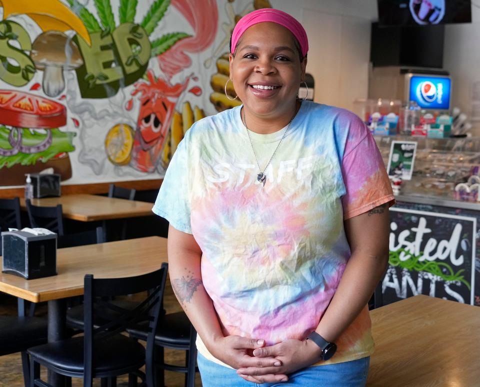 Arielle Hawthorne, co-owner of the Twisted Plants restaurant on Brady Street, received a grant from Jrue and Lauren Holiday's fund in 2023.