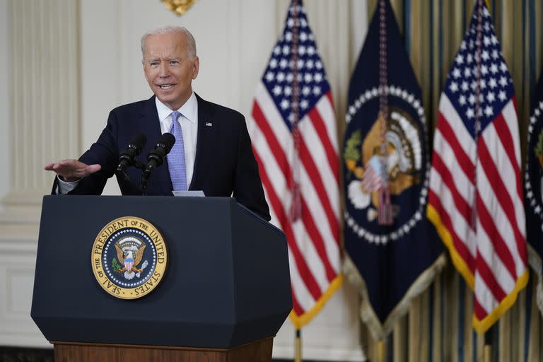 Joe Biden habló de la campaña de vacunación en Estados Unidos