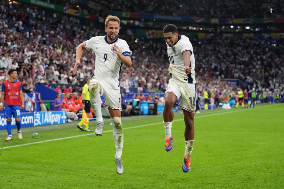 Harry Kane and Jude Bellingham were England’s goalscorers (Bradley Collyer/PA) (PA Wire)