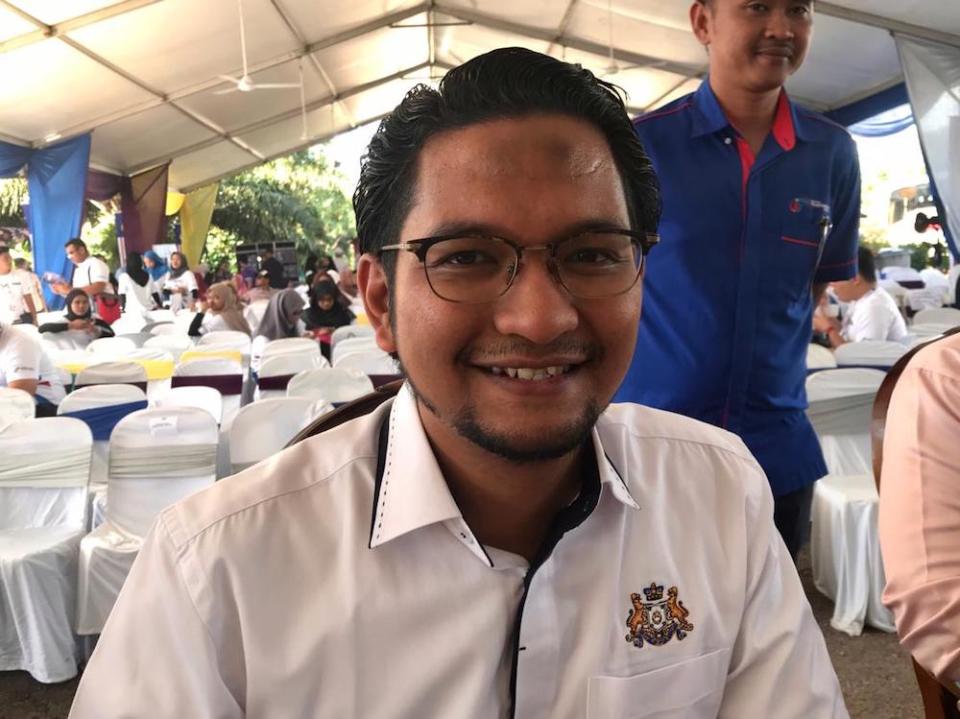 Johor DAP Youth chief Sheikh Umar Bagharib Ali had described Johor Bersatu as just an unwanted political party to prop up the state PN coalition. — Picture by Ben Tan