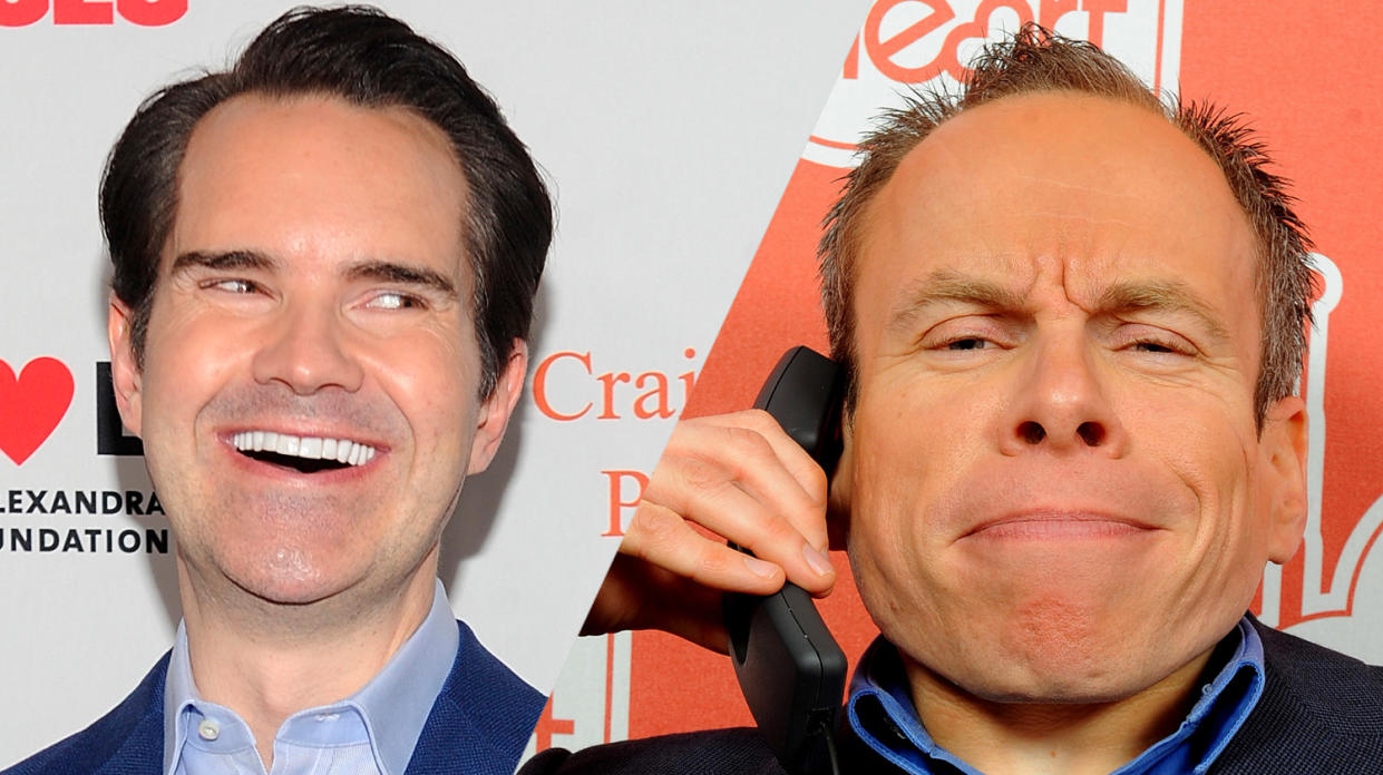 Jimmy Carr's joke about dwarfism has been blasted by Warwick Davis' charity (Credit: AP/PA)