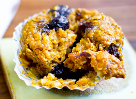 Chai Oat Blueberry Muffins