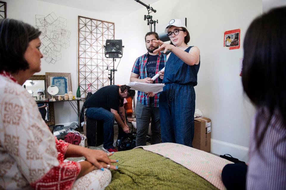 August 7, 2018 - Director Vivian Gray works on the set of her as yet untitled short film made possible thanks to a grant from Indie Memphis.