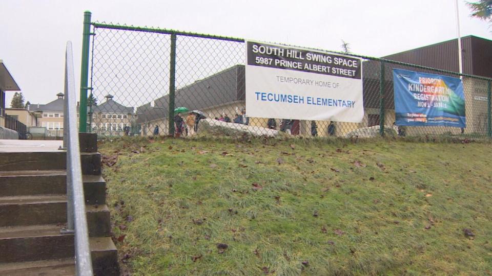 Tecumseh students were moved to a swing space about two kilometers away. 