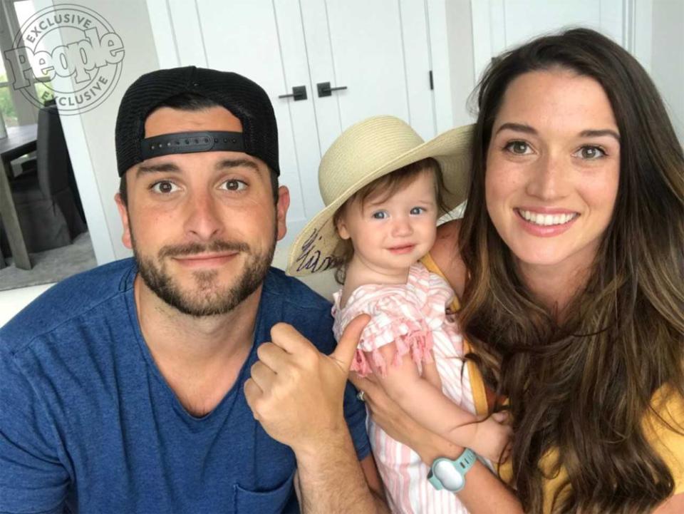 Tanner and Jade Roper Tolbert with daughter Emerson