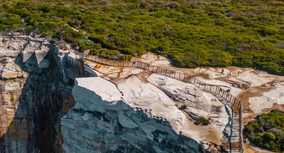 A new fence was installed in 2019 but it has not stopped some visitors climbing over. Source: NPWS