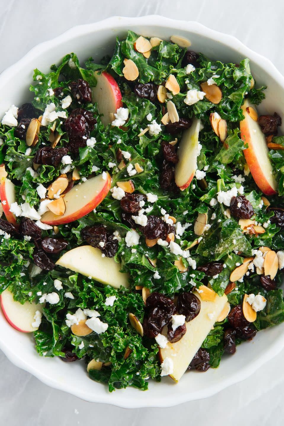 Kale Salad with Apples and Toasted Almonds