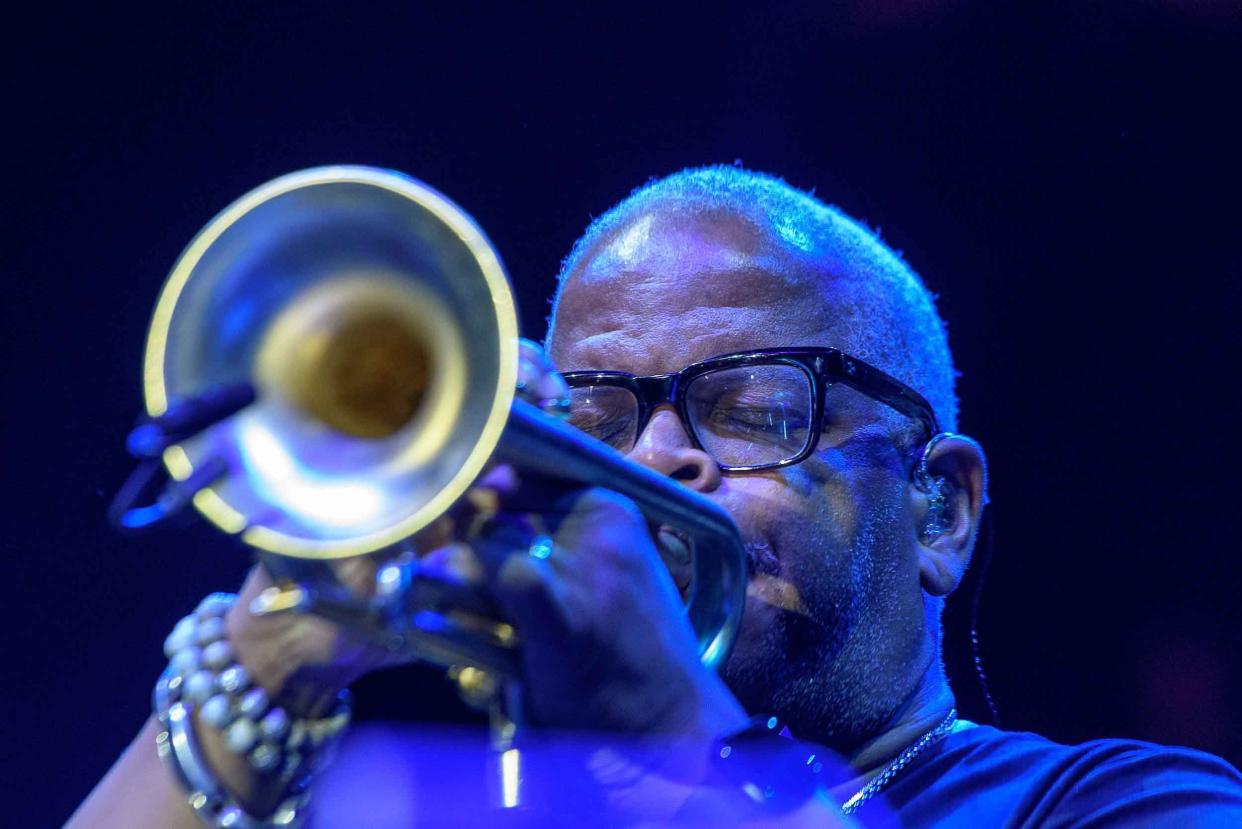 Terence Blanchard – AB² – Art Blakey Project closed the evening's performances on the Carhartt Amphitheater Stage during the 40th Annual Detroit Jazz Festival at Hart Plaza on Sunday, Sept. 1, 2019.