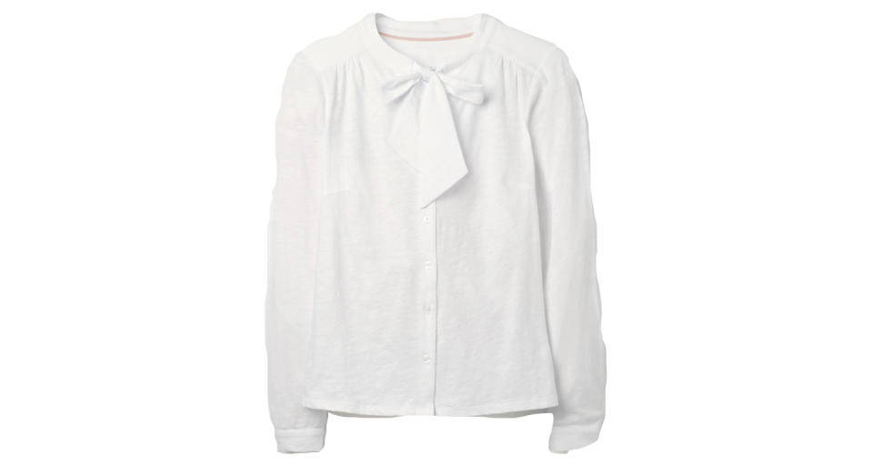 Rachel Tie Neck Jersey Shirt