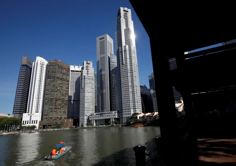 FILE PHOTO: A view of the central business district in Singapore