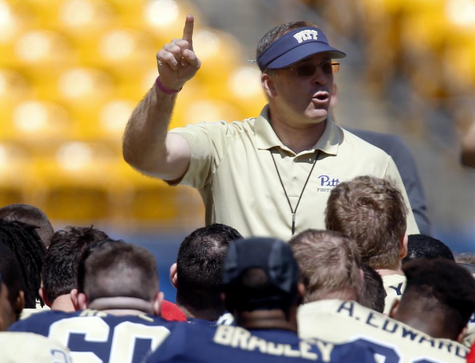 Pitt went 8-5 in its first season under Pat Narduzzi. (AP Photo/Keith Srakocic)