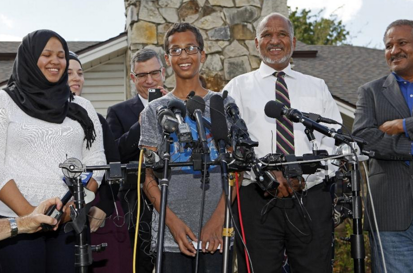 President Barack Obama congratulated Ahmed Mohamed, 14, on his skills in a pointed rebuke to school and police officials -- who defended his arrest -- amid accusations of Islamophobia (AFP Photo/Ben Torres)